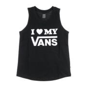 Zwarte Tanktop voor Vrouwen Vans , Black , Dames