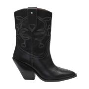 Zwarte Cowboy Laarzen met Puntige Neuzen Fabienne Chapot , Black , Dam...