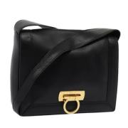 Pre-owned Leather crossbody-bags Salvatore Ferragamo Pre-owned , Black...