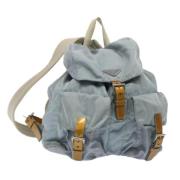 Pre-owned Nylon backpacks Prada Vintage , Blue , Dames