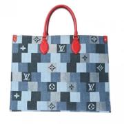 Pre-owned Denim louis-vuitton-bags Louis Vuitton Vintage , Blue , Dame...