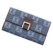 Pre-owned Canvas wallets Loewe Pre-owned , Blue , Dames