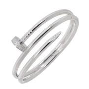 Pre-owned White Gold bracelets Cartier Vintage , Gray , Dames