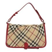 Pre-owned Canvas handbags Burberry Vintage , Beige , Dames