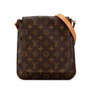 Pre-owned Canvas shoulder-bags Louis Vuitton Vintage , Brown , Dames