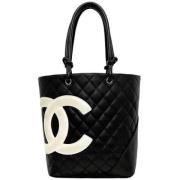 Pre-owned Fabric chanel-bags Chanel Vintage , Black , Dames