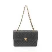 Pre-owned Leather shoulder-bags Chanel Vintage , Black , Dames