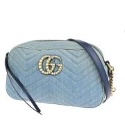 Pre-owned Denim gucci-bags Gucci Vintage , Blue , Dames