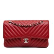 Pre-owned Leather chanel-bags Chanel Vintage , Red , Dames