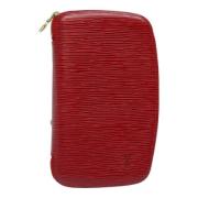 Pre-owned Leather wallets Louis Vuitton Vintage , Red , Dames