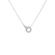 Pre-owned White Gold necklaces Cartier Vintage , Gray , Dames