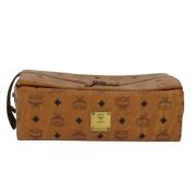 Pre-owned Canvas clutches MCM Pre-owned , Brown , Dames