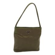 Pre-owned Nylon handbags Prada Vintage , Brown , Dames