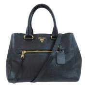 Pre-owned Leather prada-bags Prada Vintage , Black , Dames