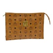 Pre-owned Canvas clutches MCM Pre-owned , Brown , Dames