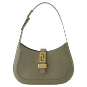 Leather handbags Versace , Green , Dames