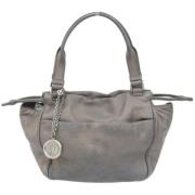 Pre-owned Leather handbags Loewe Pre-owned , Gray , Dames