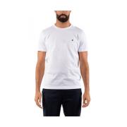 Heren Casual T-shirt Dondup , White , Heren