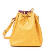 Pre-owned Leather shoulder-bags Louis Vuitton Vintage , Yellow , Dames