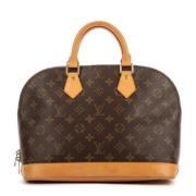 Pre-owned Canvas handbags Louis Vuitton Vintage , Brown , Dames