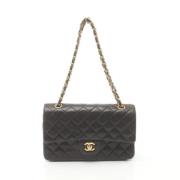 Pre-owned Leather shoulder-bags Chanel Vintage , Black , Dames