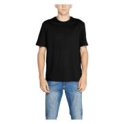 Katoenen Jersey Heren T-Shirt Polo Antony Morato , Black , Heren