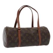 Pre-owned Canvas handbags Louis Vuitton Vintage , Brown , Dames