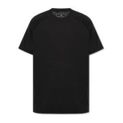 T-shirt met logopatch Y-3 , Black , Heren