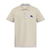 Polo met geborduurd logo Burberry , Beige , Heren