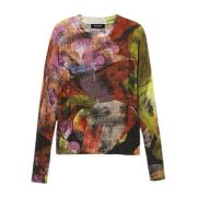 Camo Petals Trui Herfst/Winter Collectie Desigual , Multicolor , Dames