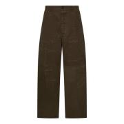 Bruine Gescheurde Katoenen Broek Aw24 Dsquared2 , Brown , Heren