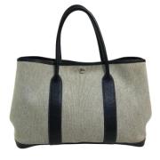 Pre-owned Fabric totes Hermès Vintage , Gray , Dames