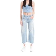 Lage taille jeans super aansluitende crop Cycle , Blue , Dames