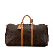 Pre-owned Canvas handbags Louis Vuitton Vintage , Brown , Dames