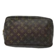 Pre-owned Canvas clutches Louis Vuitton Vintage , Brown , Dames