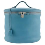 Pre-owned Leather handbags Hermès Vintage , Blue , Dames