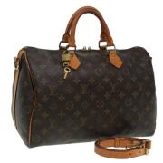 Pre-owned Canvas handbags Louis Vuitton Vintage , Brown , Dames