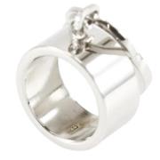 Pre-owned Metal rings Dior Vintage , Gray , Dames