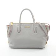 Pre-owned Leather handbags Miu Miu Pre-owned , Gray , Dames