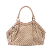 Pre-owned Canvas gucci-bags Gucci Vintage , Beige , Dames