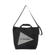 Gerecyclede Polyester Tote Tas And Wander , Black , Heren