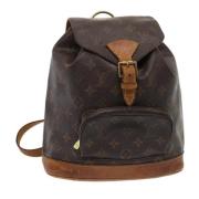 Pre-owned Canvas backpacks Louis Vuitton Vintage , Brown , Dames