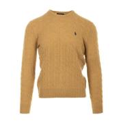 Kabeltrui Pullover Ralph Lauren , Brown , Heren