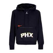 NBA Courtside Statement Fleece Hoodie Jordan , Black , Heren