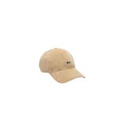 Beige Katoenen Fluwelen Pet Lacoste , Beige , Heren