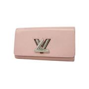 Pre-owned Leather wallets Louis Vuitton Vintage , Pink , Dames