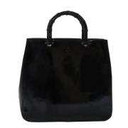 Pre-owned Leather handbags Gucci Vintage , Black , Dames