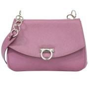 Pre-owned Leather shoulder-bags Salvatore Ferragamo Pre-owned , Pink ,...