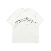 Berglandschap Grafisch T-shirt And Wander , White , Heren