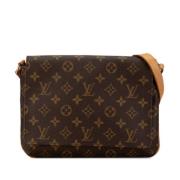 Pre-owned Canvas louis-vuitton-bags Louis Vuitton Vintage , Brown , Da...